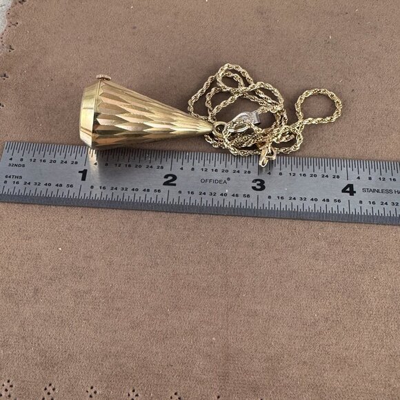 Vintage Caravelle made by Bulova in very good Condition 7 Jewel Necklace Pendant - Picture 7 of 10